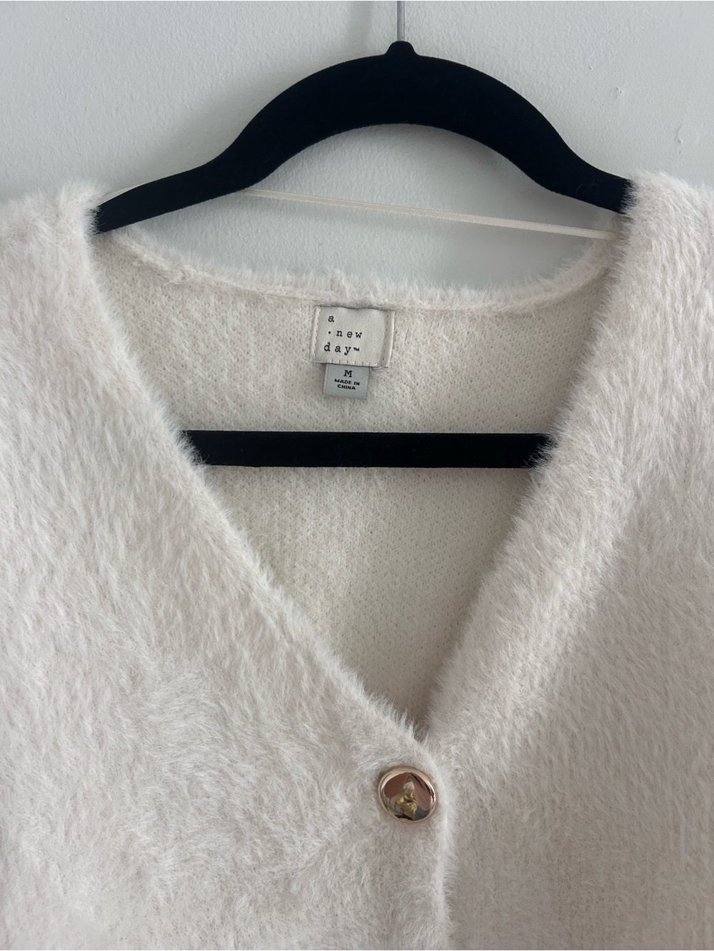 a new day Cream V-Neck Button Cardigan Sweater - Picture 4 of 9